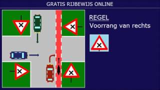 EXAMEN RIJBEWIJS B VRAGEN VOORRANG VOORRANGSREGELS 2 [upl. by Zane]