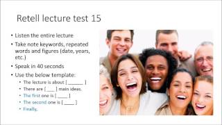 PTE Practice test Retell lecture 15 [upl. by Noed]