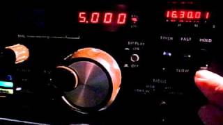 5000kHz Duet of WWVH amp BPM FRG7000 Buildin Clock Adjustment [upl. by Ingeberg110]