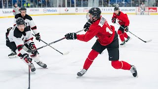 Highlights from Canada vs U SPORTS allstars at National Junior Team selection camp Game 1 [upl. by Tripp]