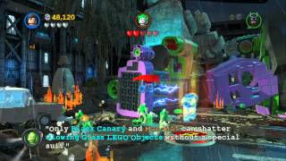 LEGO Batman 2 DC Super Heroes 100 Guide  Heroes Unite All Minikits Citizen in Peril [upl. by Aniled]