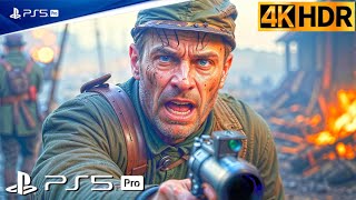 PS5 INVADING GERMANY  Realistic ULTRA Graphics Gameplay 4K 60FPS HDR Call of Duty WW II [upl. by Yrrehc]