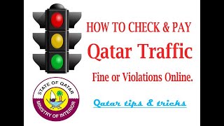 How To Pay Traffic Fine Or Violations In Qatar [upl. by Gratia412]