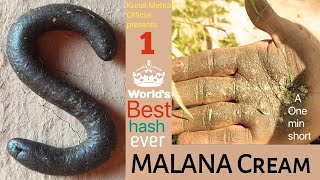 Malana Cream  Worlds best hash  One minute short film 📽️ [upl. by Sirc]