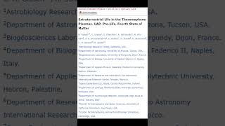 Extraterrestrial Life in the Thermosphere Plasmas UAP PreLife Fourth State of Matter  notebooklm [upl. by Isiad]