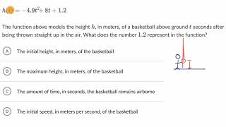 Interpreting nonlinear expressions — Basic example  Math  SAT  Khan Academy [upl. by Lleret710]