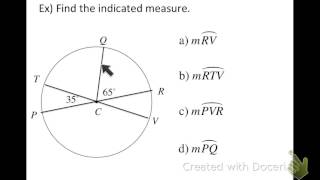 Finding Arc Measures [upl. by Karney]