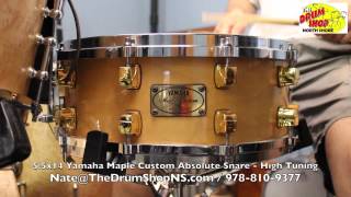 Yamaha Maple Custom Snare 55x14  The Drum Shop North Shore [upl. by Anid]