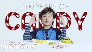 Kids Try 100 Years of Candy From 1900 to 2000 [upl. by Earej195]