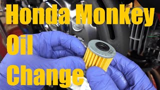 Oil Change Honda Monkey 125 [upl. by Corvese]