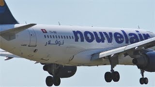 Nouvelair Tunisie Airbus A320214 TSINP Landing Berlin Tegel [upl. by Meyers]