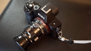 Voigtlander 75mm f25 Sony A7r  Portrait Setup [upl. by Alimat]