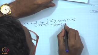 Mod01 Lec10 Multivariate normal distribution [upl. by Anayrb]