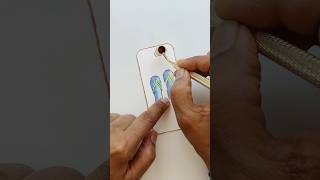 Would you ever make flip flop gift tags handpainted gifttags wrappingpresents handmade [upl. by Martin]