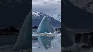 Knik Glacier calving in Alaska nature is impressive up here [upl. by Hindorff69]