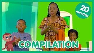 🌴 Compilation de comptine africaine pour enfants  Les amis de Boubi S1 🐒 [upl. by Fredric]