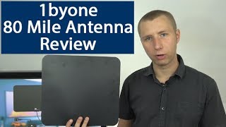 1byone 80 Mile Amplified Indoor HD TV Antenna Review [upl. by Deer729]