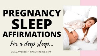 PREGNANCY SLEEP AFFIRMATIONS relax amp sleep deeply Pregnancy Sleep Meditation  Black Screen [upl. by Jurkoic856]