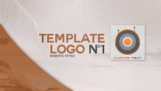 Template Comic Logo ROBOTIC Style [upl. by Cleopatra]