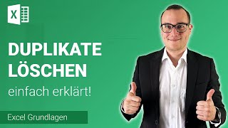 DUPLIKATE markieren und entfernen einfach erklärt  Lerne Microsoft Excel ✅ [upl. by Sivet298]