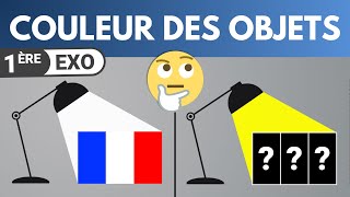 COULEUR des OBJETS ✏️ Exercice  1ère spécialité  Physique [upl. by Minni]