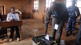 Opposition leader Agathon Rwasa votes in Burundi referendum [upl. by Notfa]