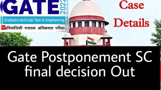 Gate 2022 Supereme Court urgent Hearing Update। Gate 2022 postponed News today।Gate postponed update [upl. by Angi]