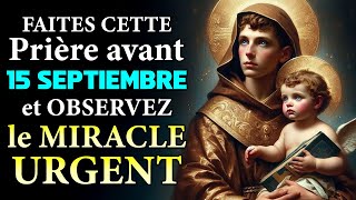 RECEVEZ LE MIRACLE QUE VOUS ATTENDEZ 🙏 PRIÈRE PUISSANTE À SAINT ANTOINE DE PADOUE [upl. by Arondel261]