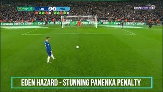 Eden Hazard  Stunning Panenka Penalty Goal Against Manchester City [upl. by Klecka229]