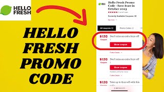 Hellofresh PROMO CODE 2024 [upl. by Johathan174]