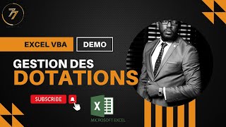 Dotation de matériel au personnel Excel VBA [upl. by Talie]