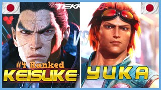 Tekken 8 ▰ KEISUKE 4 Ranked Kazuya Vs YUKA Hwoarang ▰ Ranked Matches [upl. by Brawley]