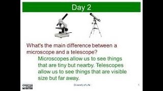 What is difference between Microscope amp Telescope [upl. by Bernelle439]