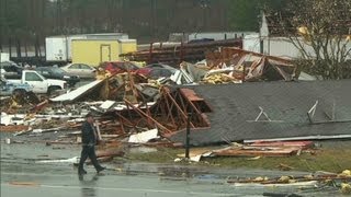 See destruction caused by tornado in Georgia [upl. by Eissej]