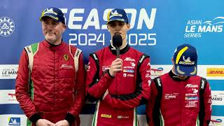 4 Hours of Sepang Race 2  LMP3 Winners Press Conference [upl. by Anaib]