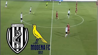 Cesena FC 22 Modena FC Highlights  Serie B 20242025 [upl. by Haldes]