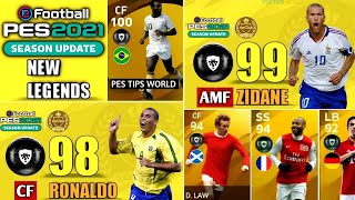 ALL NEW LEGENDS GOING TO APPEAR IN PES 2021 NEW LEGENDS UPDATES PES 2021 PELE PES2021 [upl. by Arracat]