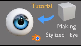 Making stylized eye in Blender Tutorial [upl. by Verena]