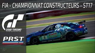 GRAN TURISMO SPORT ST17 CHAMPIONNAT FIA DES CONSTRUCTEURS  LE RETOUR DE LOURS [upl. by Holloway817]