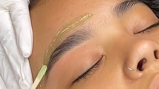 Eyebrow wax and shaping tutorial [upl. by Ahsiam836]