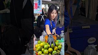 The Most Popular Orange Smoothie Lady in Bangkok [upl. by Marve]