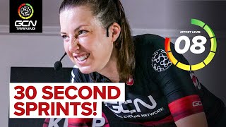 30 Second Sprint Intervals  25 Minute Indoor Cycling Training Session [upl. by Assej]