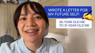 Reading a letter I wrote for myself 5 years ago vlog no 20 [upl. by Alleunam32]