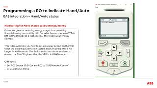 HOA status via Relay Output on ACH580 [upl. by Griffiths965]