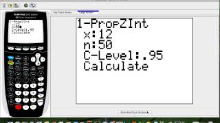 How to find the confidence interval of the proportion in the TI84 calculator [upl. by Avid]