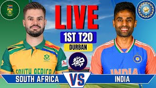 India vs South Africa 1st T20  Live T20 Match Today  IND vs SA Live Match Today  IND Batting [upl. by Ahsirkal]