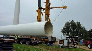 Montage dune éolienne Juvent à MontCrosin partie 12 [upl. by Rovelli]