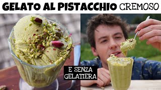 GELATO AL PISTACCHIO come farlo in casa con metodo semplice e senza gelatiera  Davide Zambelli [upl. by Dronski]