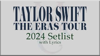 NEW SETLIST Taylor Swift quot THE ERAS TOURquot with Lyrics [upl. by Oika]