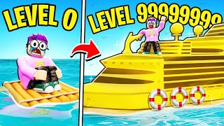 Can We BUILD A BOAT FOR TREASURE In ROBLOX SECRET MAX LEVEL BOAT UNLOCKED [upl. by Aisiat]